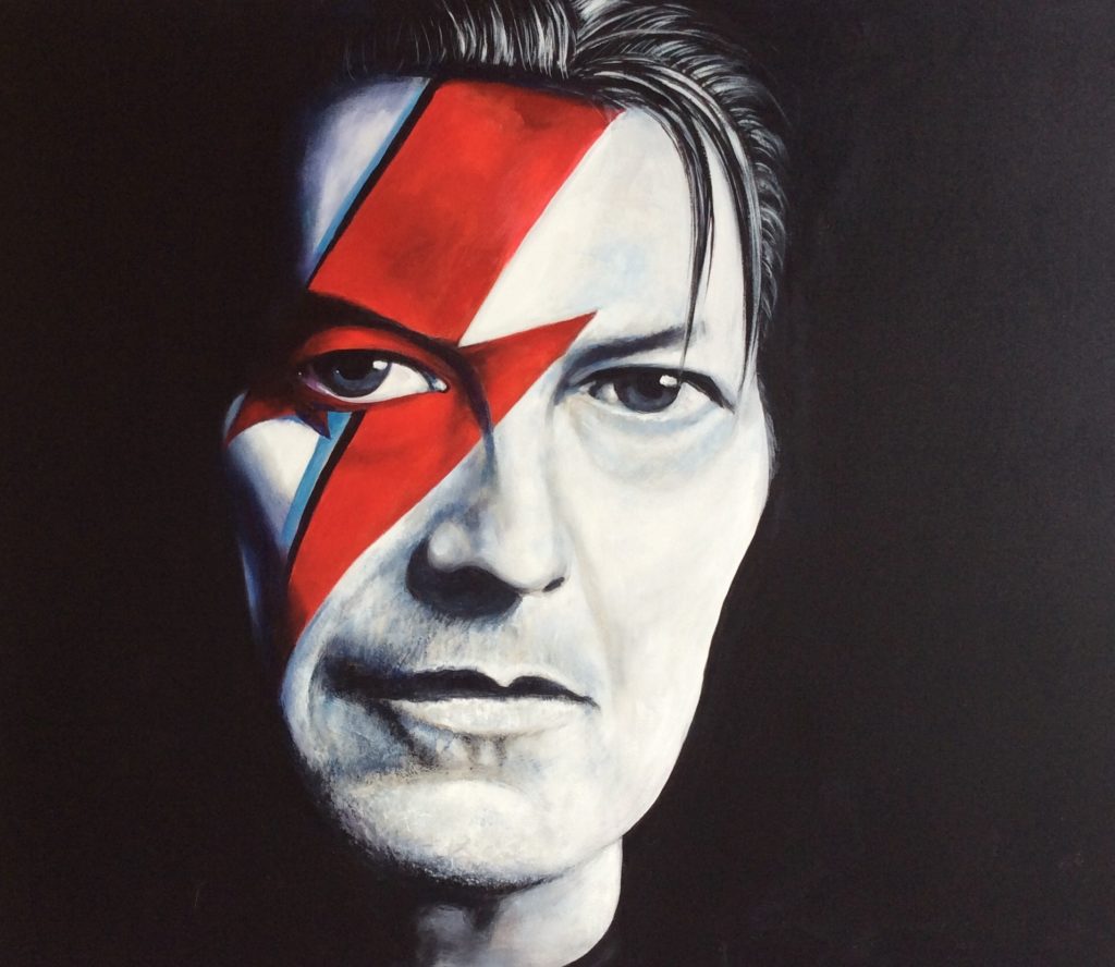Portrait of David Bowie by Paul Ygartua