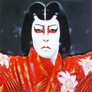 Kabuki entertainer painting by Paul Ygartua
