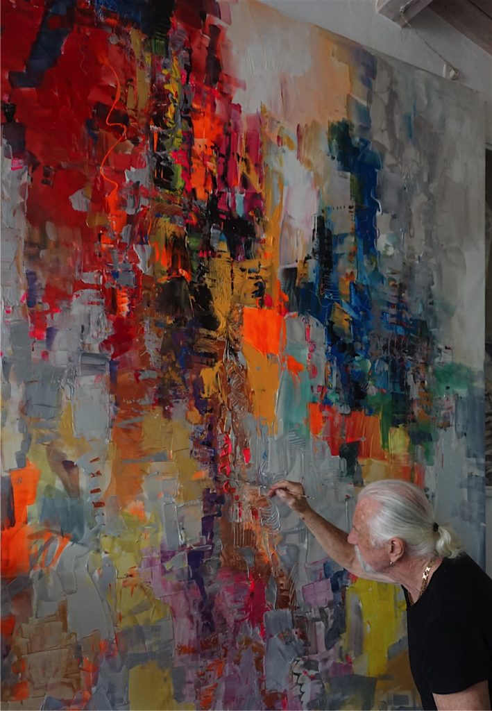 Process of Painting Abstracts by Paul Ygartua